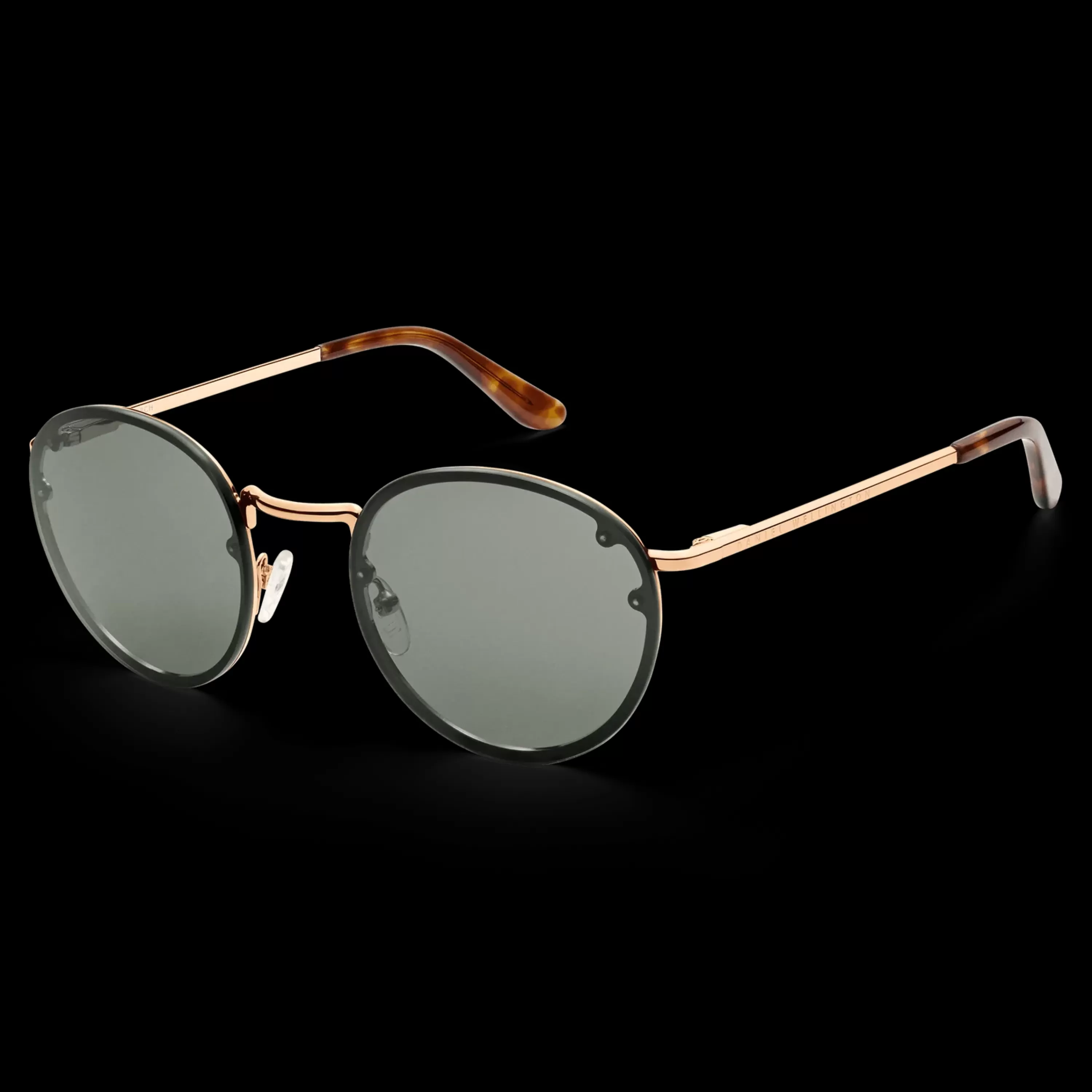 Daniel Wellington Sunglasses<Arch Steel Green Rose Gold