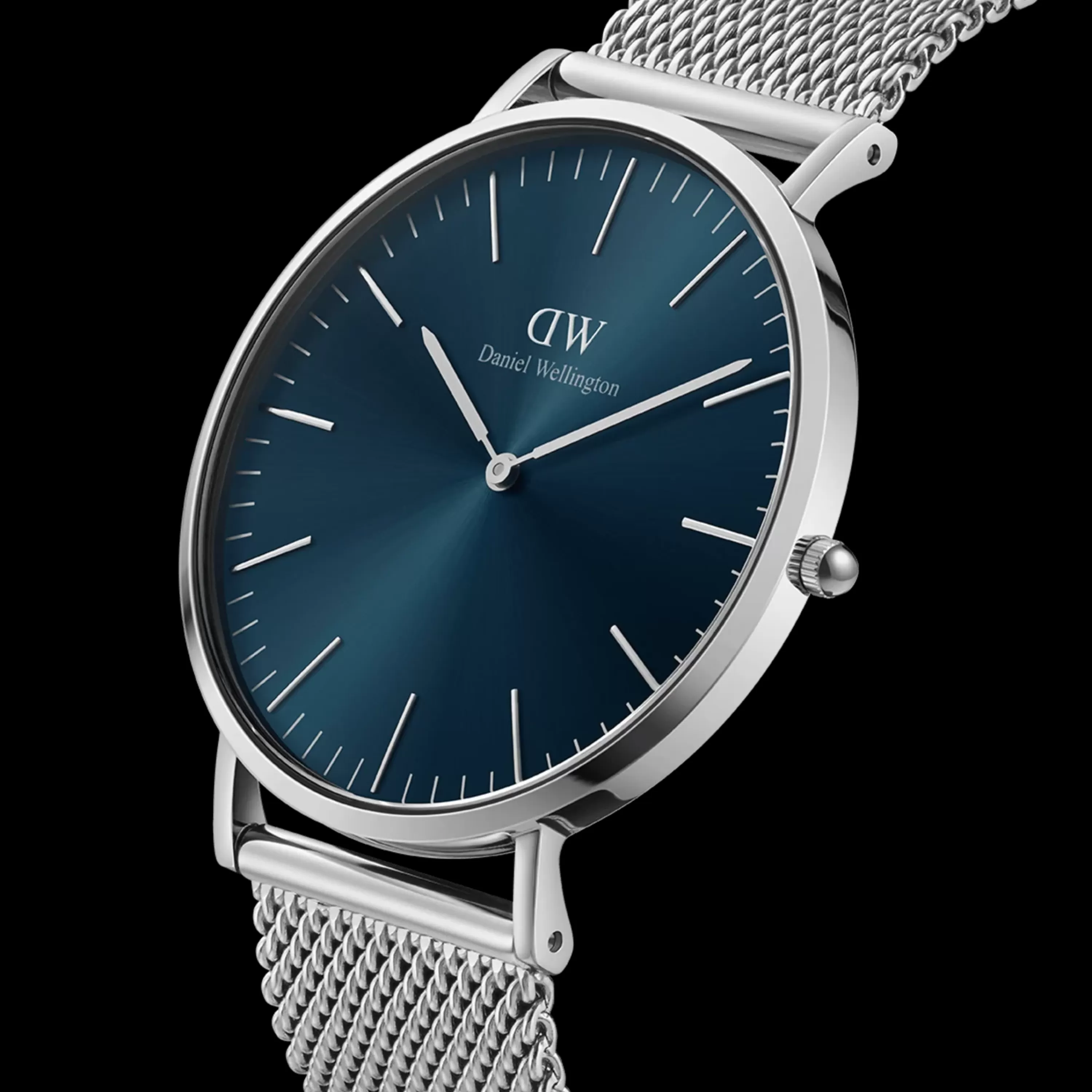 Daniel Wellington Men's Watches<Classic Mesh Arctic Silver