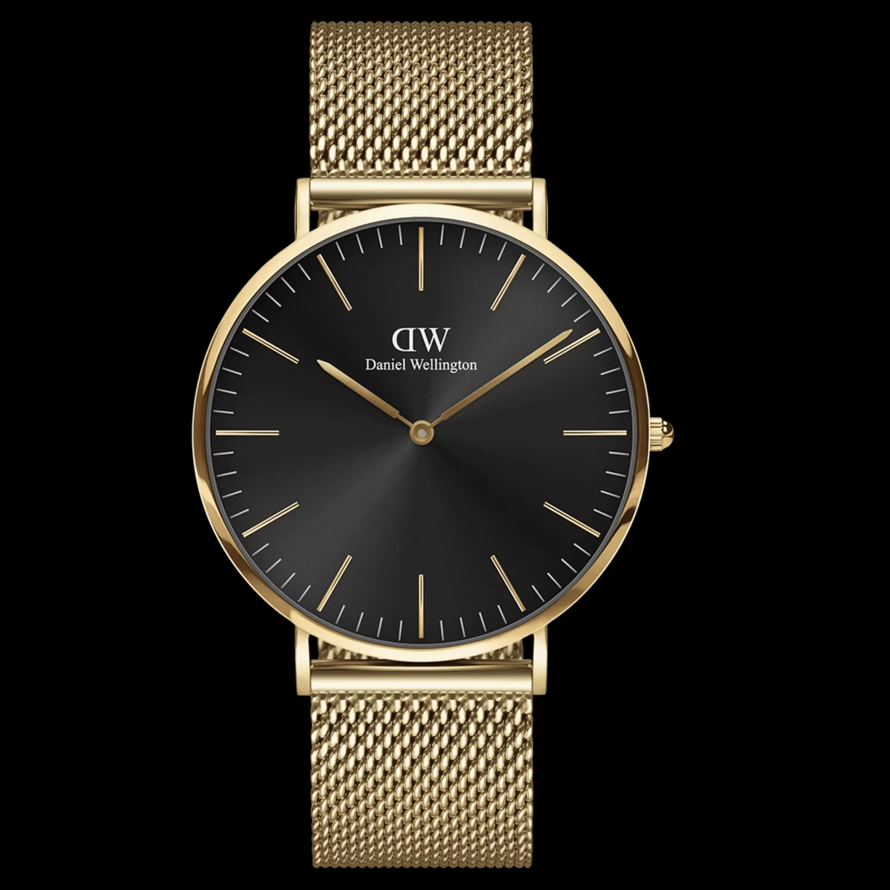 Daniel Wellington Men's Watches<Classic Mesh Onyx Gold