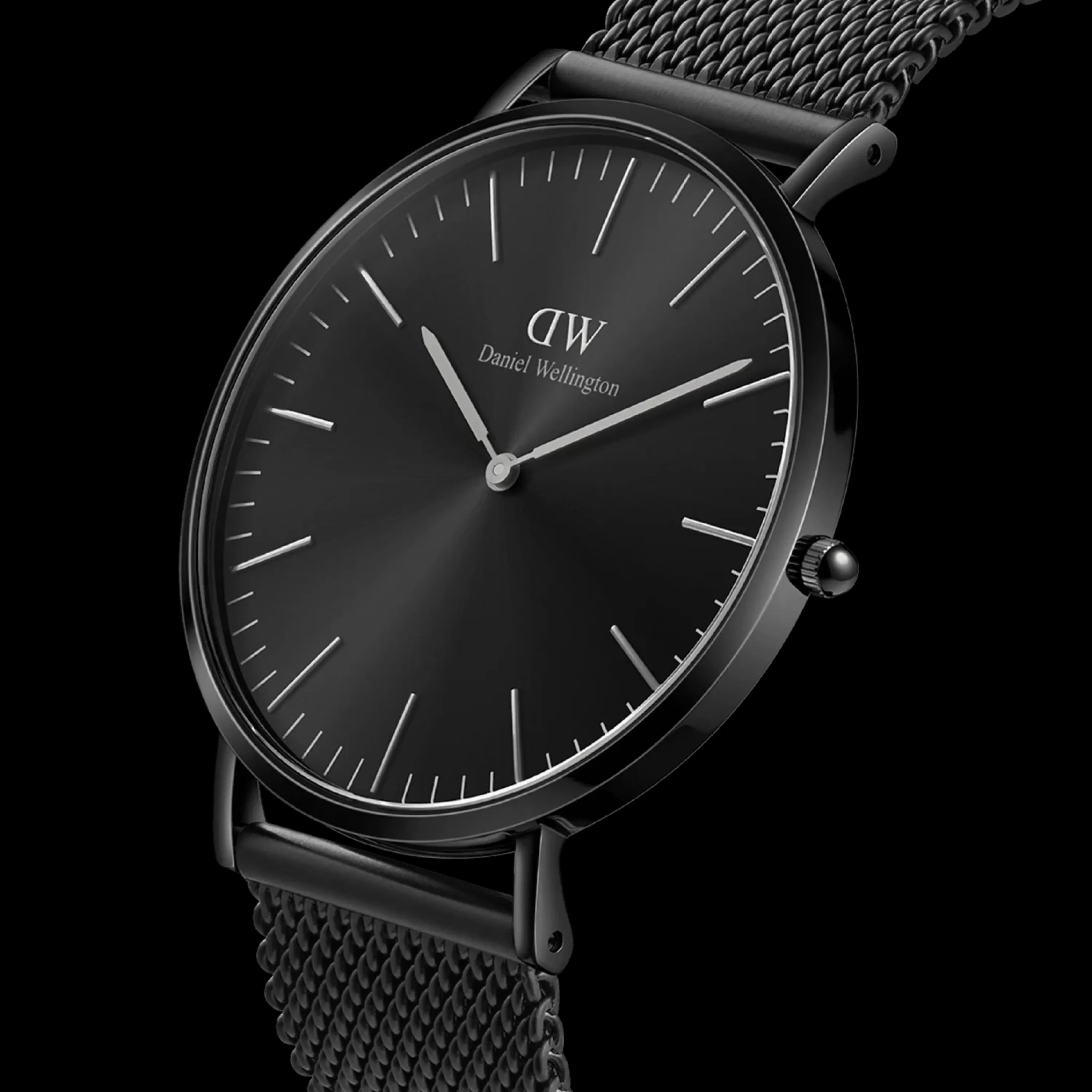 Daniel Wellington Men's Watches<Classic Mesh Onyx Black