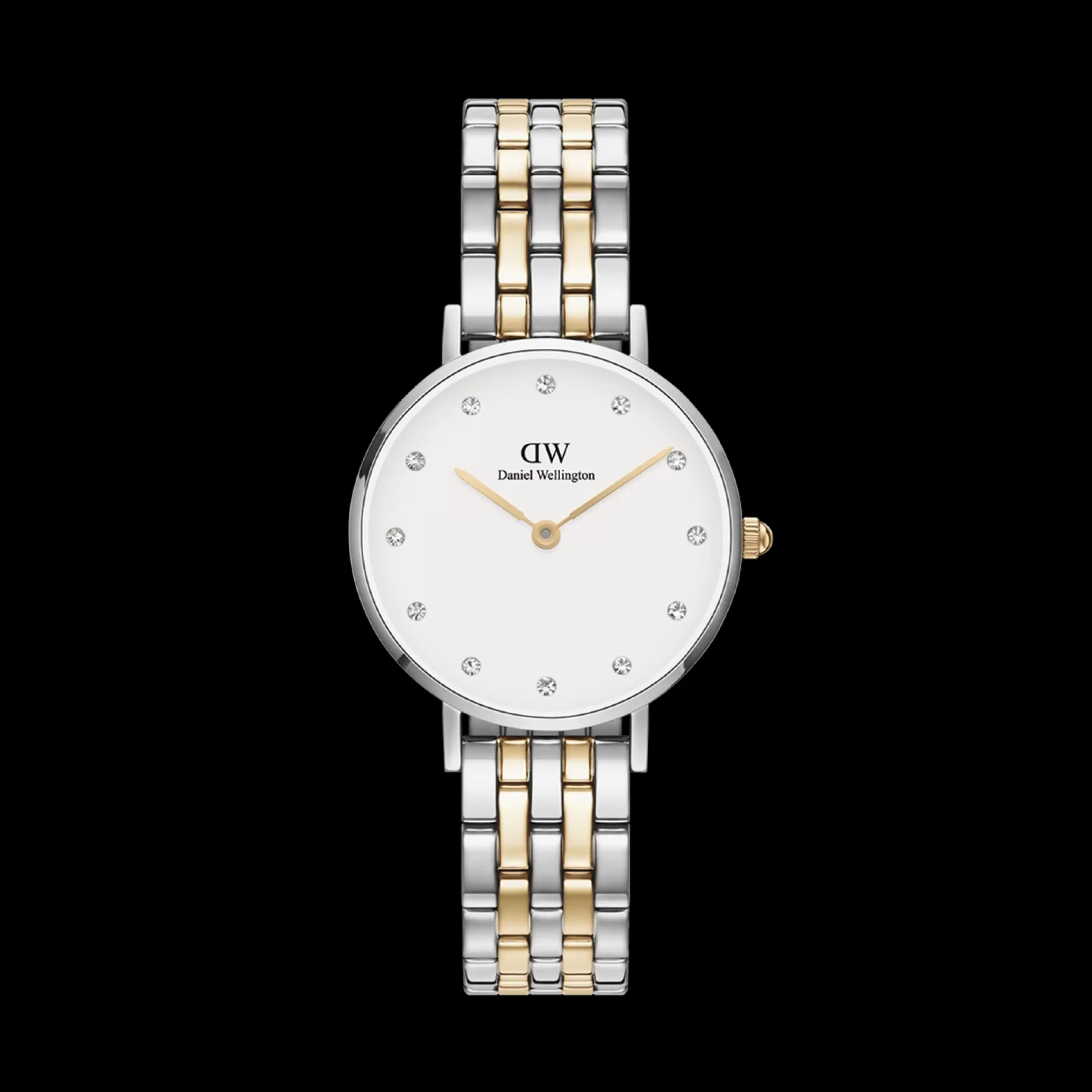 Daniel Wellington Women's Watches<Petite Lumine 5-Link Two-Tone Silver