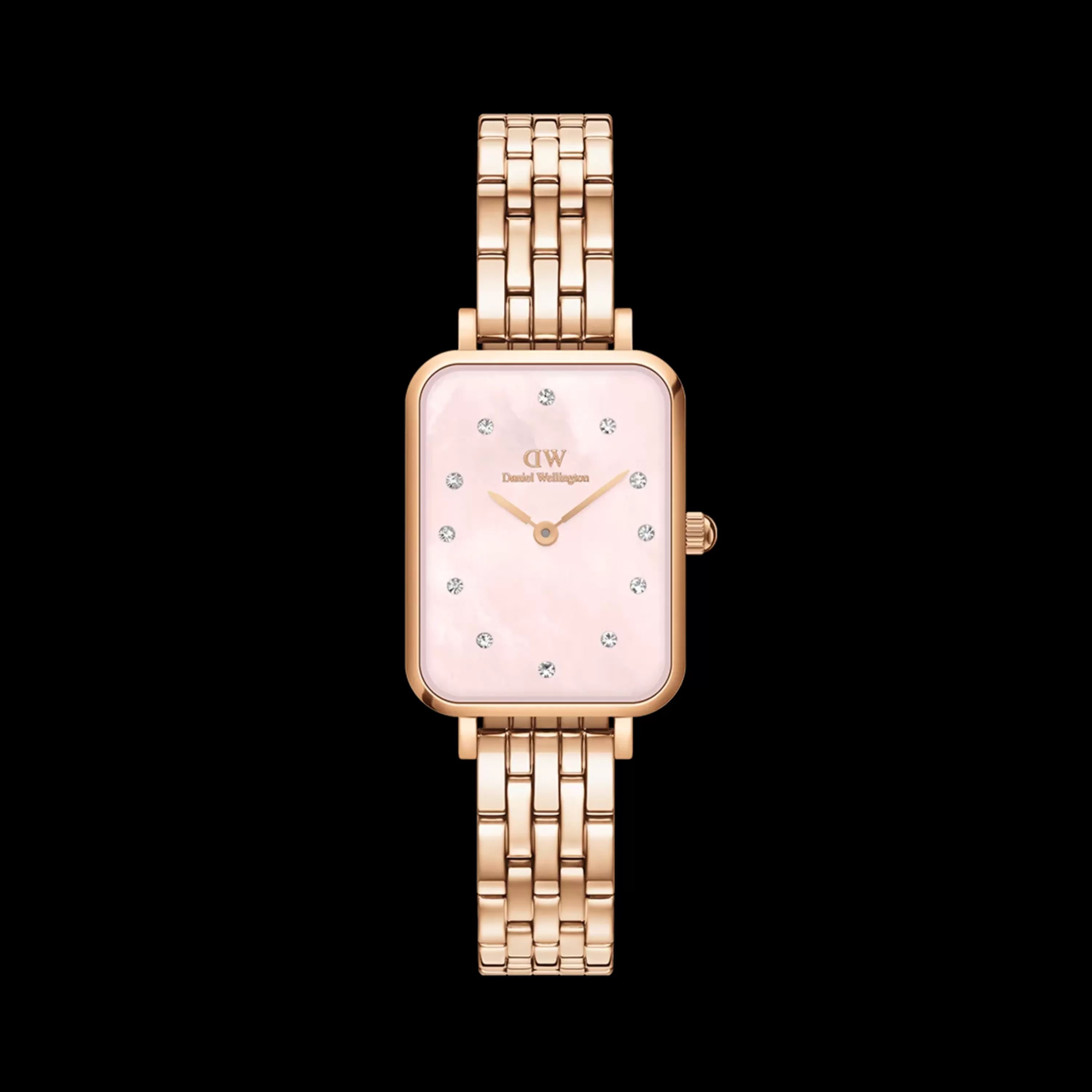 Daniel Wellington Women's Watches<Quadro Lumine 5-Link Melrose Mop Rose Gold