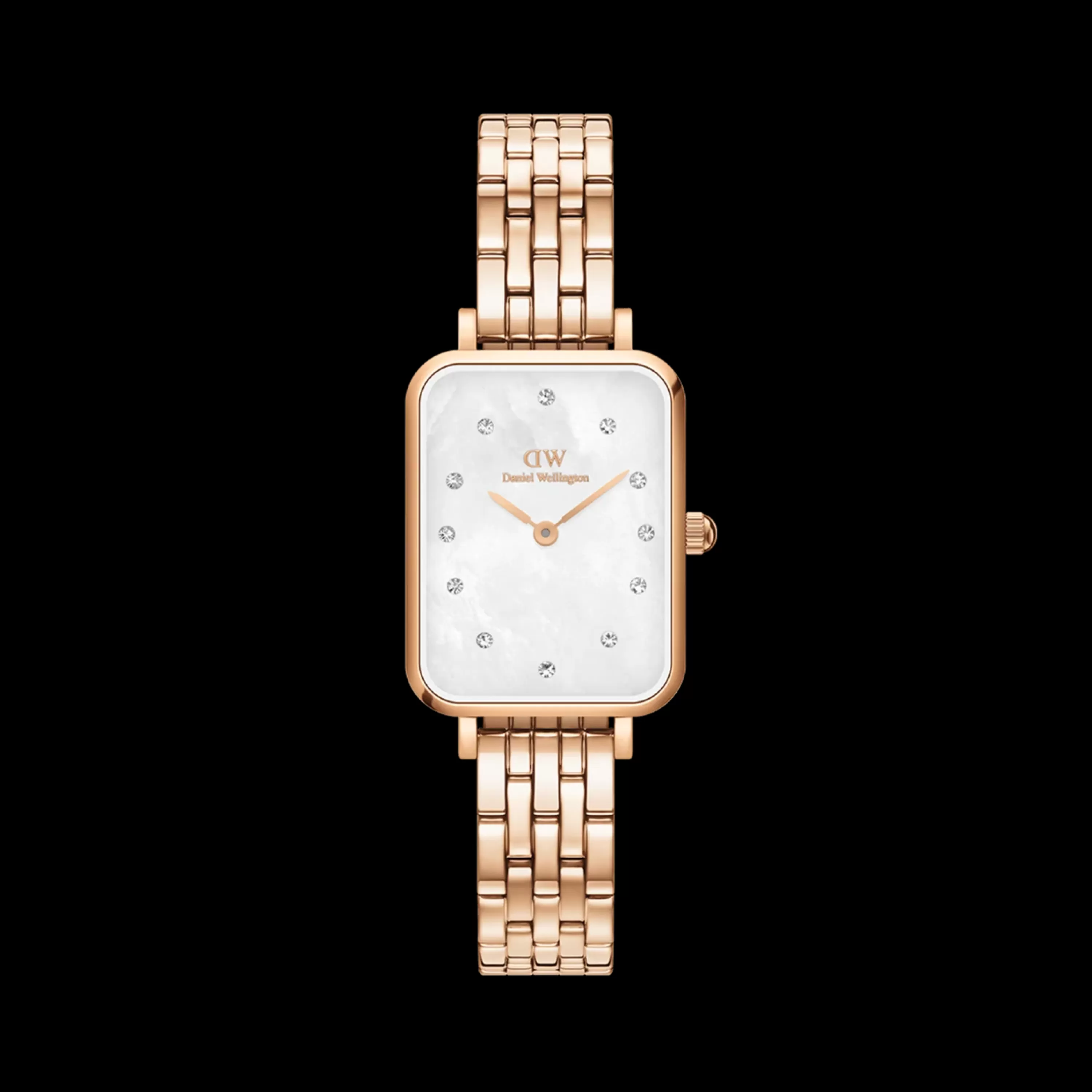 Daniel Wellington Women's Watches<Quadro Lumine 5-Link Melrose Mop Rose Gold