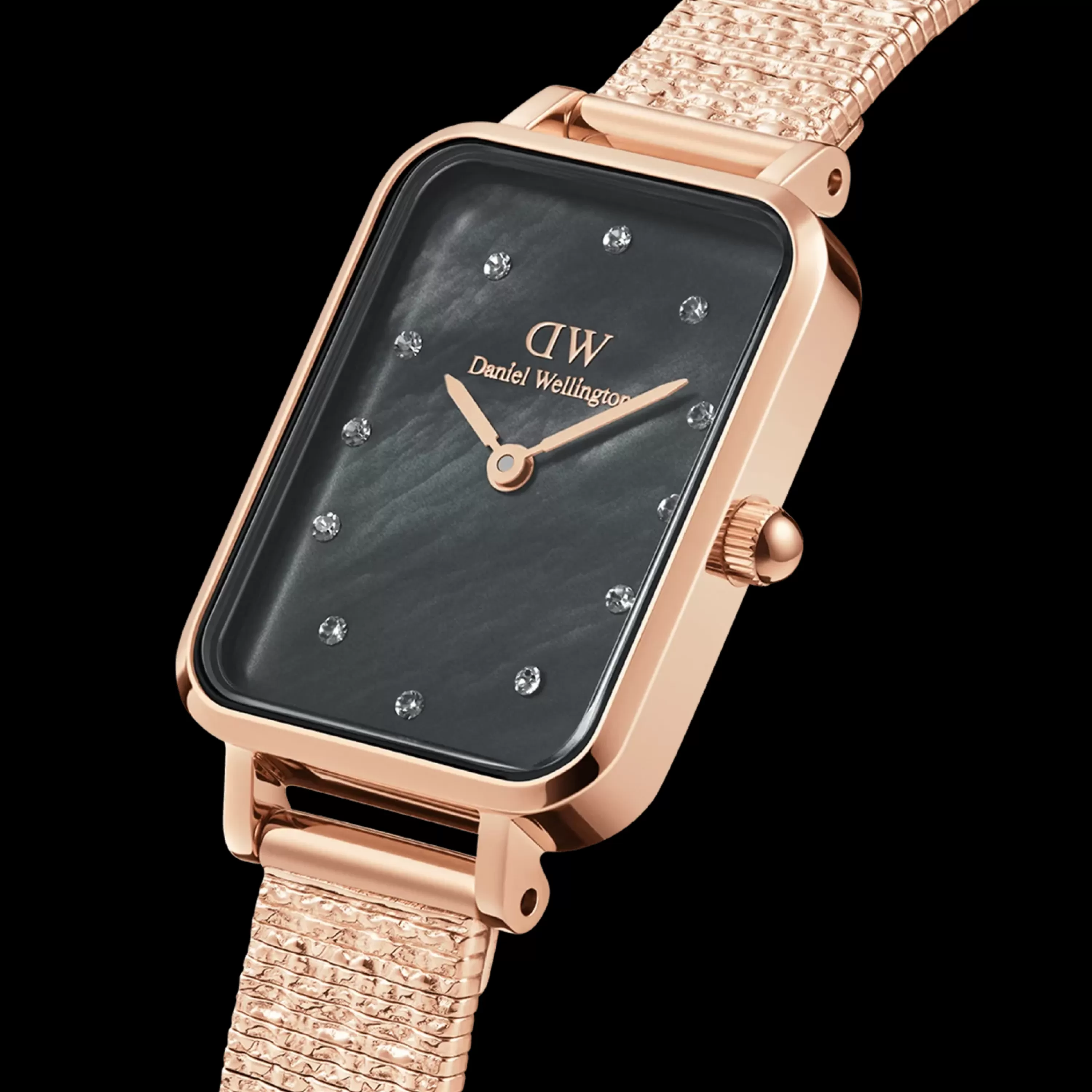 Daniel Wellington Women's Watches<Quadro Lumine Pressed Piano Mop Rose Gold