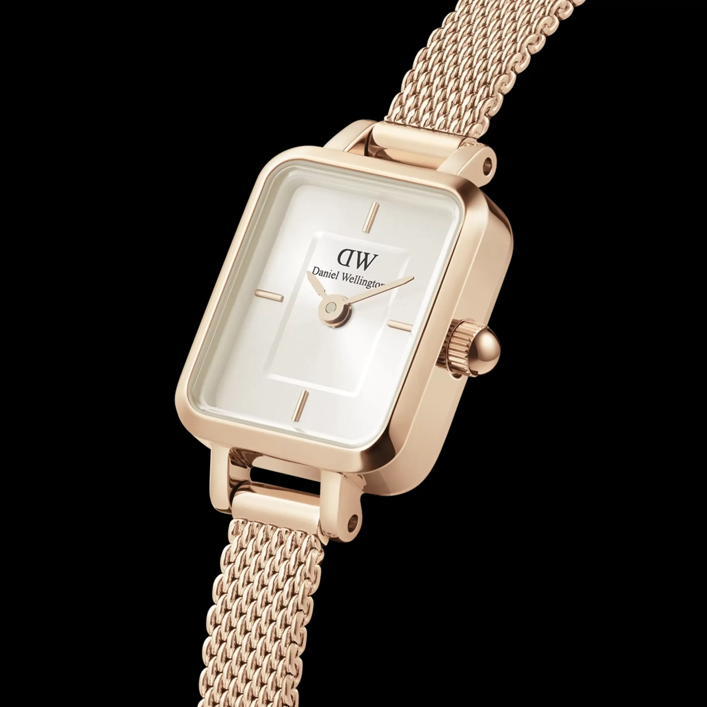 Daniel Wellington Women's Watches<Quadro Mini Melrose Champagne Rose Gold