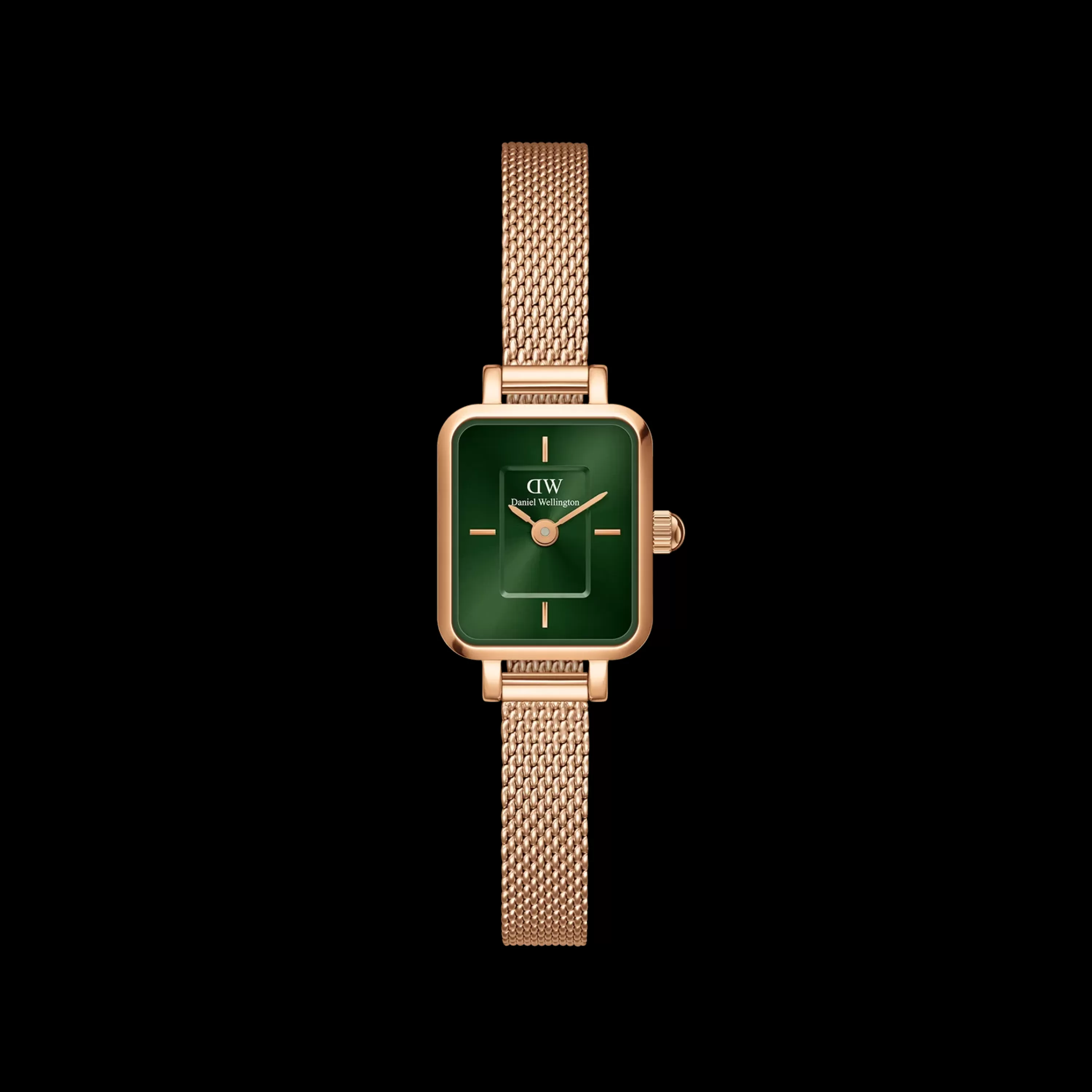 Daniel Wellington Women's Watches<Quadro Mini Melrose Emerald Rose Gold