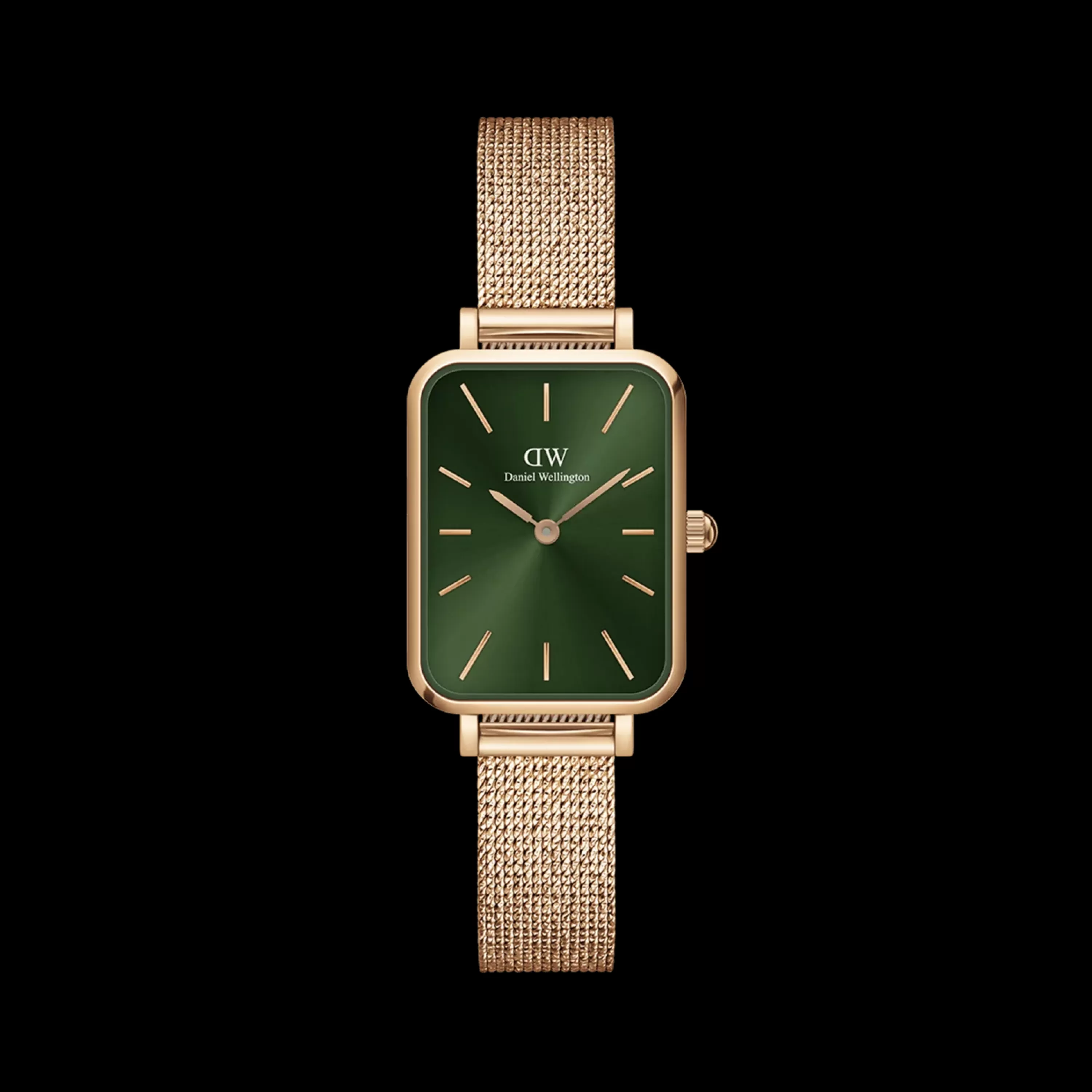 Daniel Wellington Women's Watches<Quadro Pressed Melrose Emerald Rose Gold